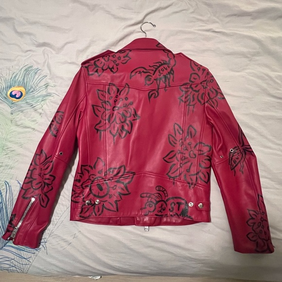 Coach X Gary Baseman Leather Jacket - Picture 2 of 5